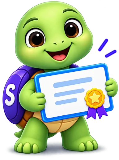 Shelly holding a certificate